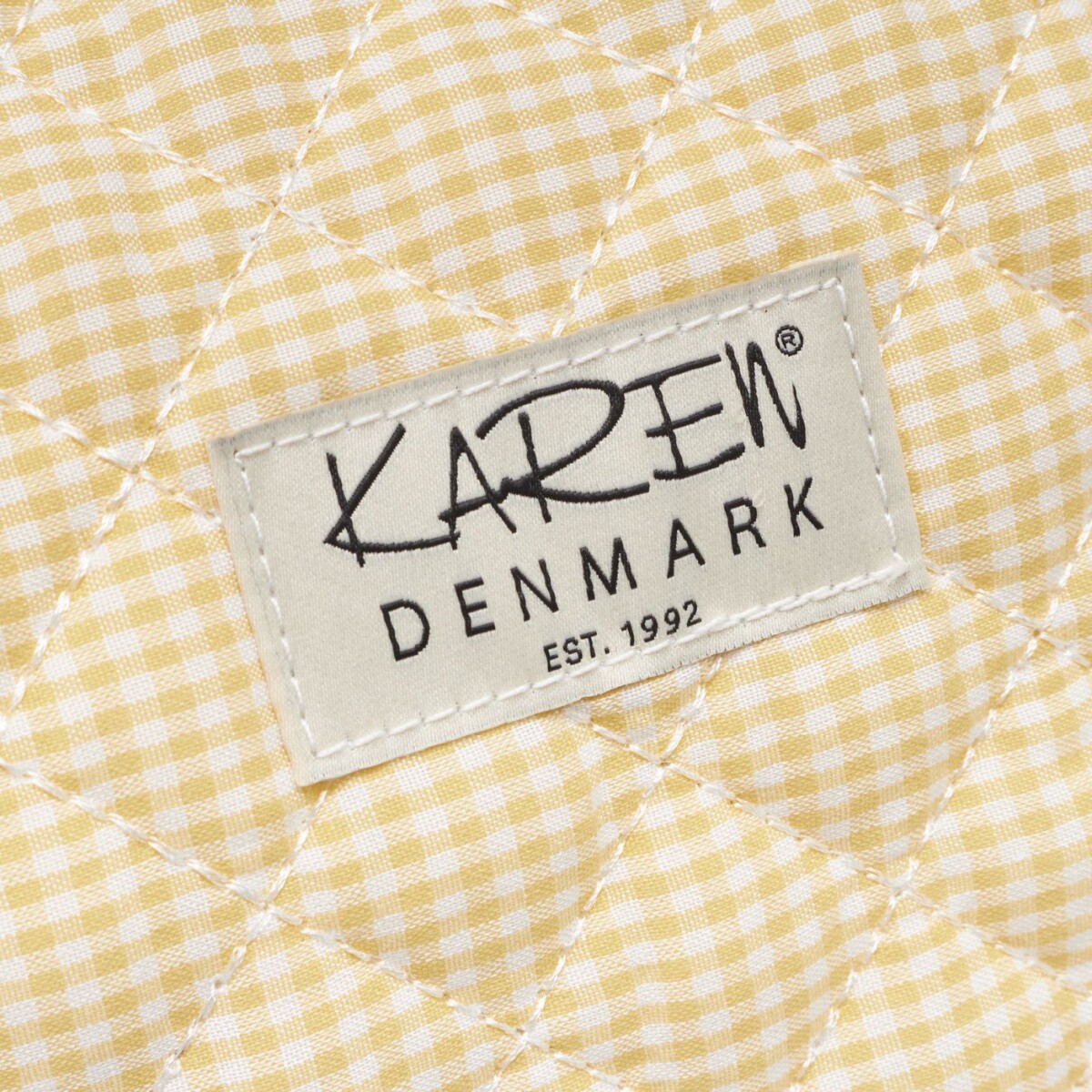 Karen - Stor Toilettaske - Gul-Ternet Quilt