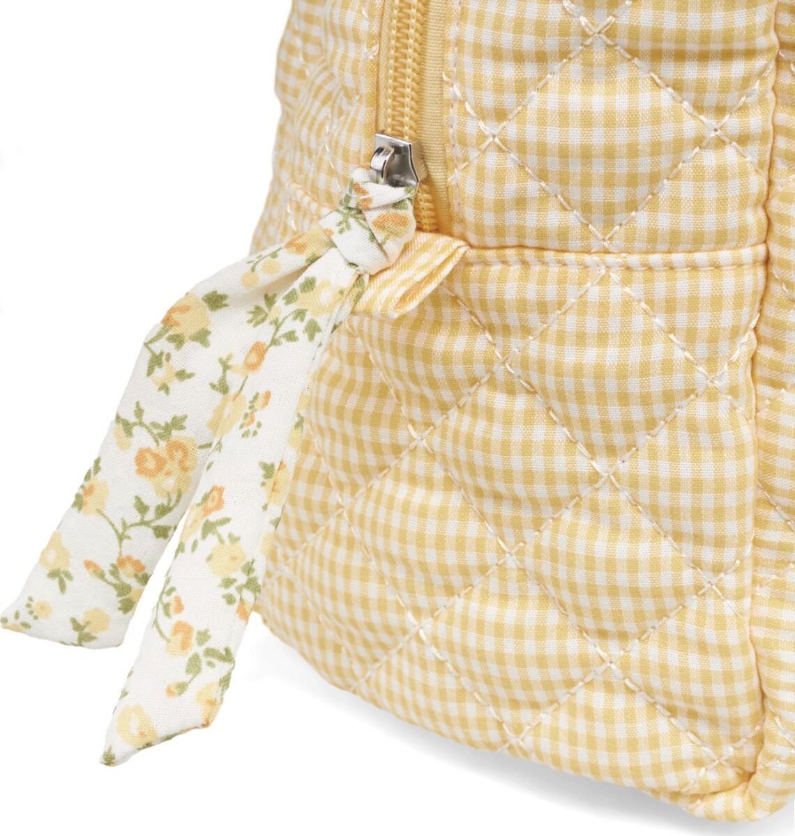 Karen - Stor Toilettaske - Gul-Ternet Quilt