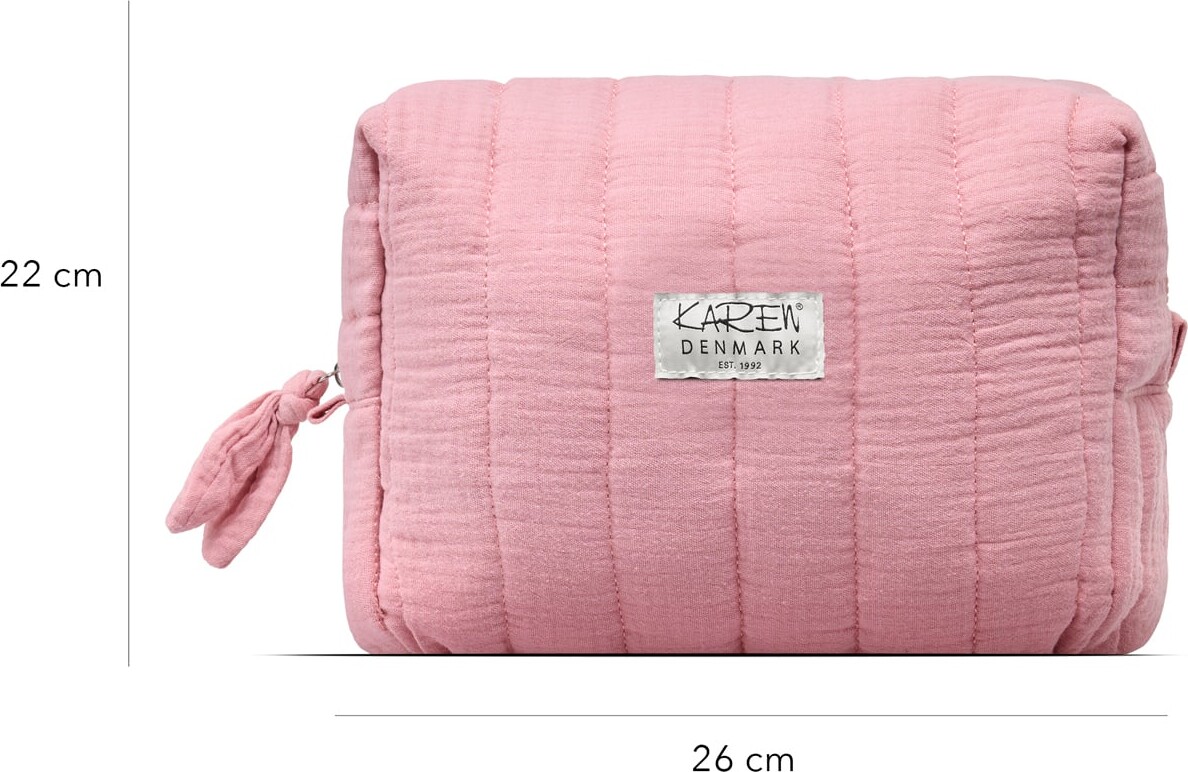 Karen - Stor Toilettaske - Pink - Large