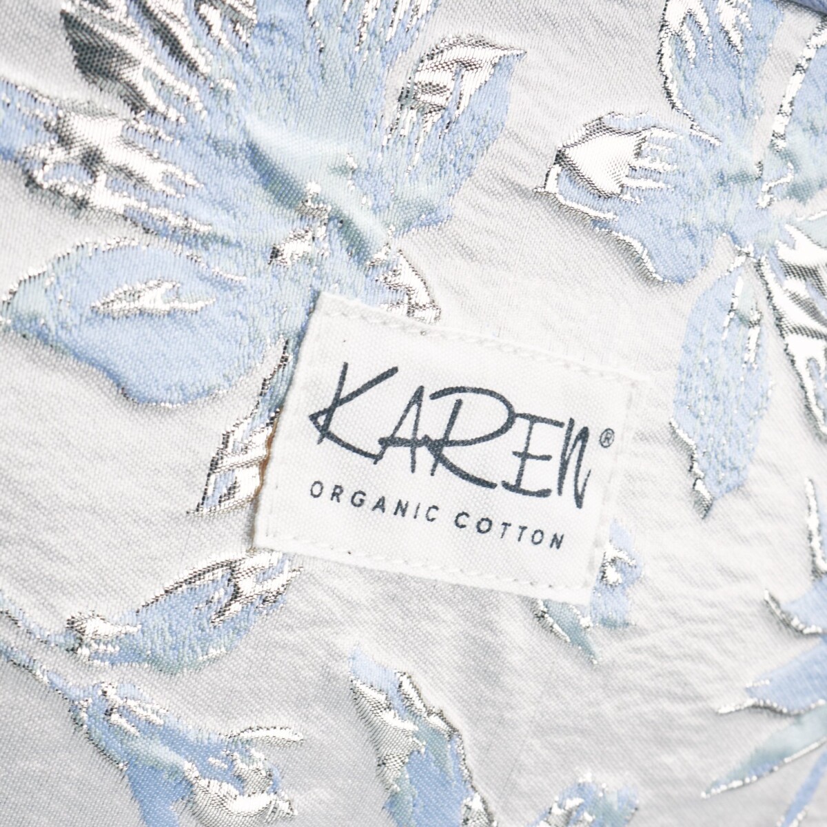 Karen - Toilettaske Med Hank - Blå Brokade