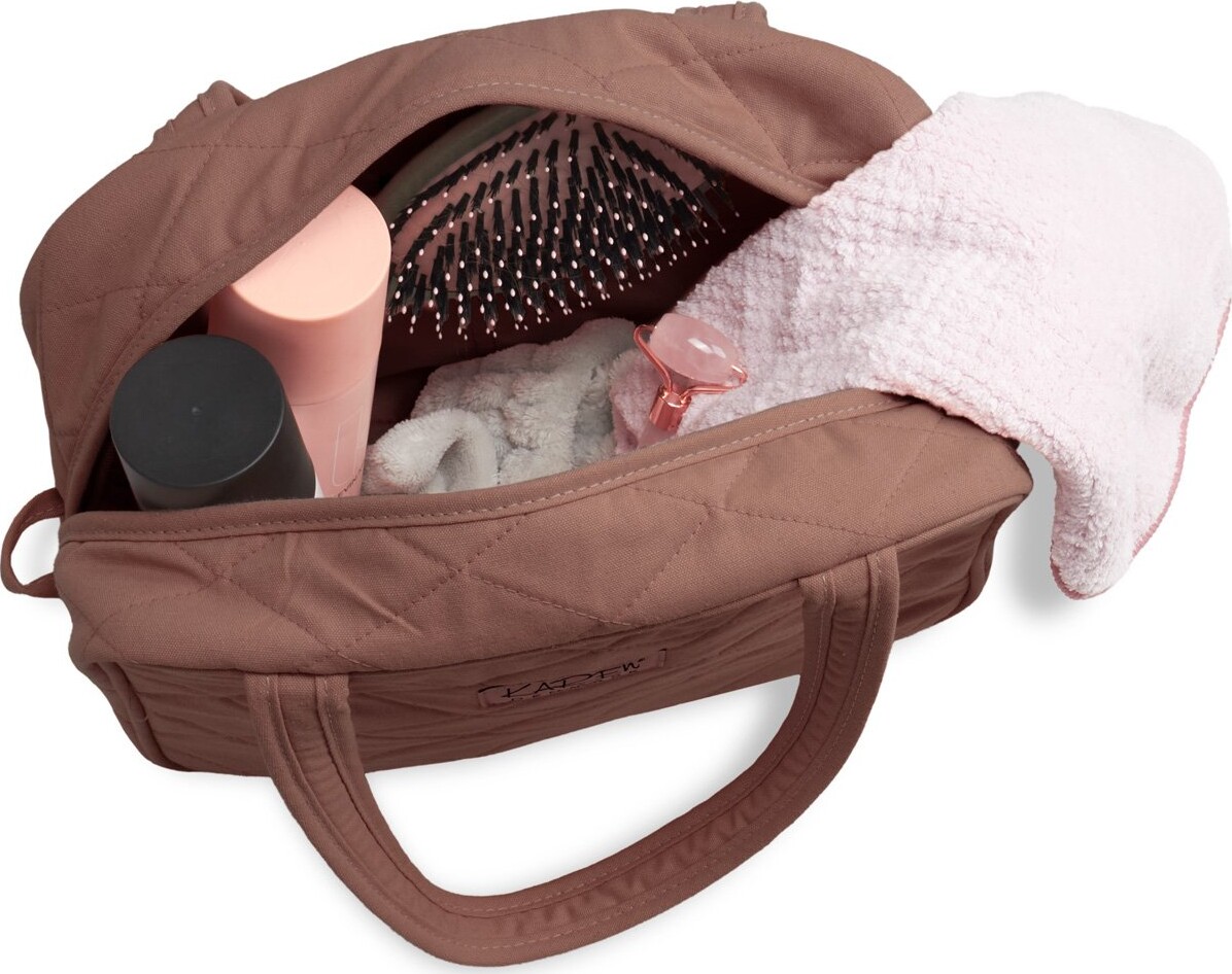 Karen - Toilettaske Med Hank - Mocca Quilt