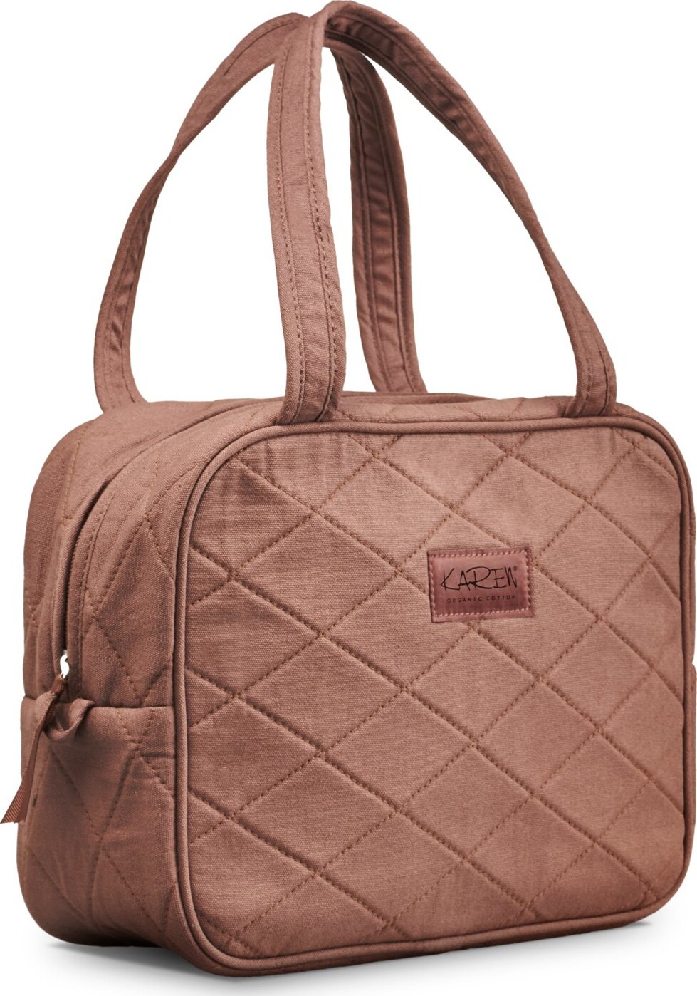 Karen - Toilettaske Med Hank - Mocca Quilt