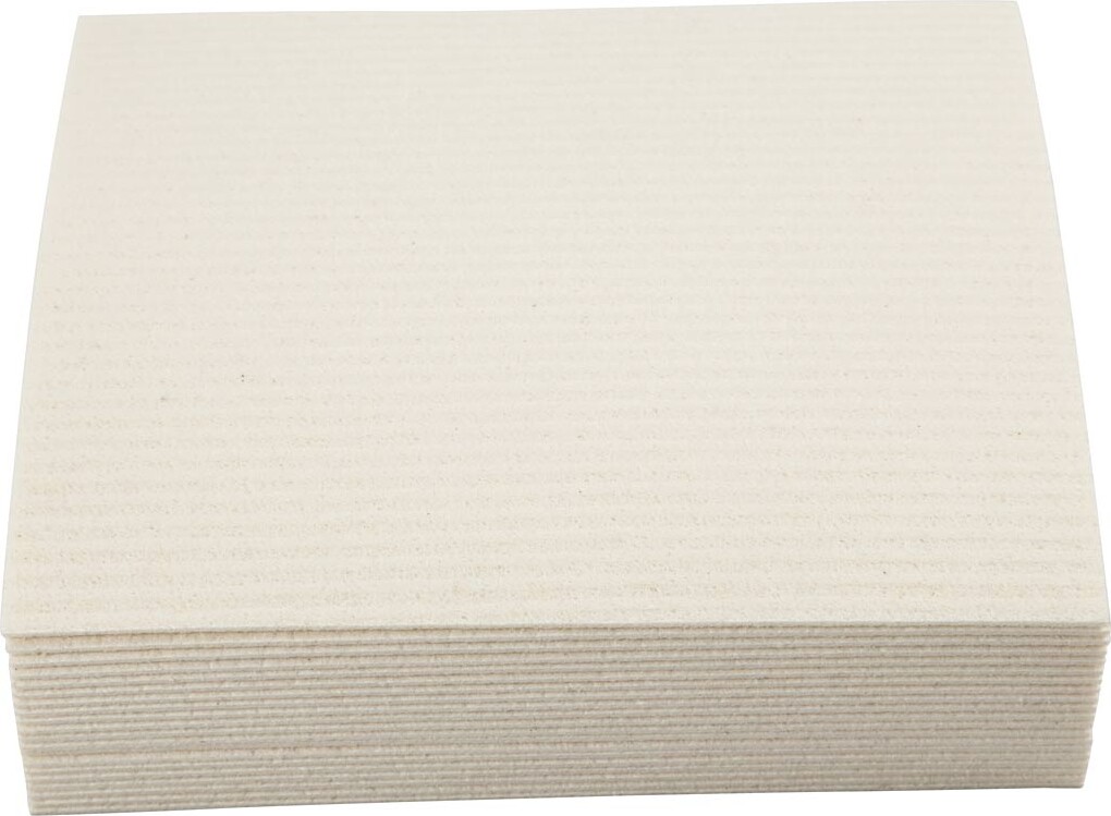 Karklud - Str 17X19 5 Cm - Råhvid - 20 Stk
