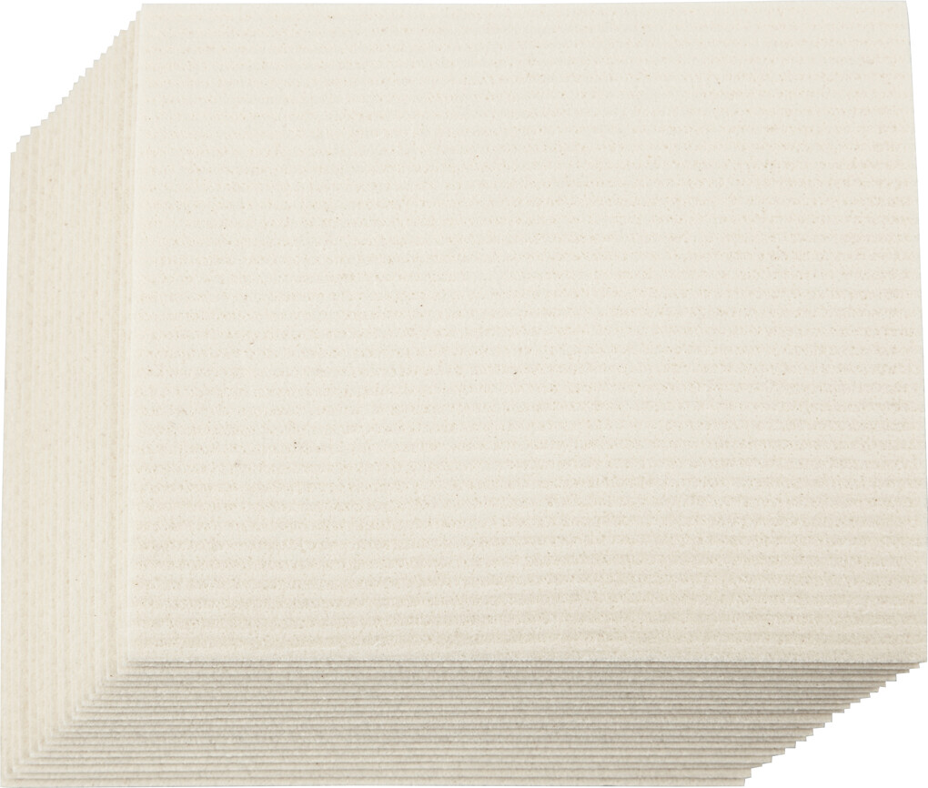 Karklud - Str 17X19 5 Cm - Råhvid - 20 Stk