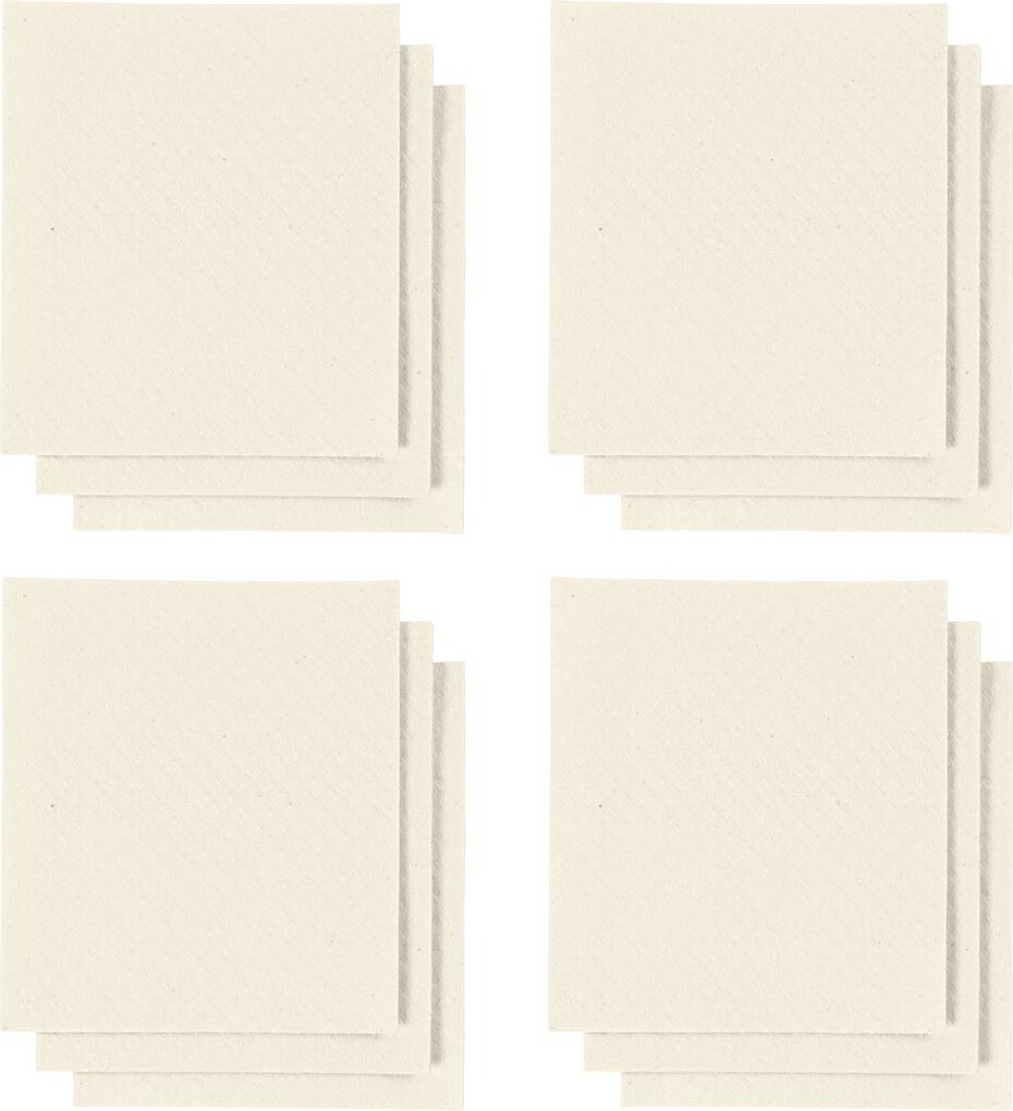 Karklud - Str 17X19 5 Cm - Råhvid - 20 Stk