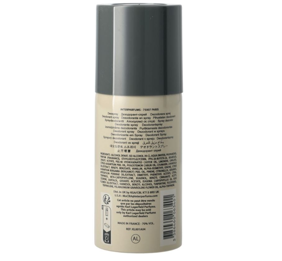 Karl Lagerfeld Classic Deodorant Spray - 150 Ml
