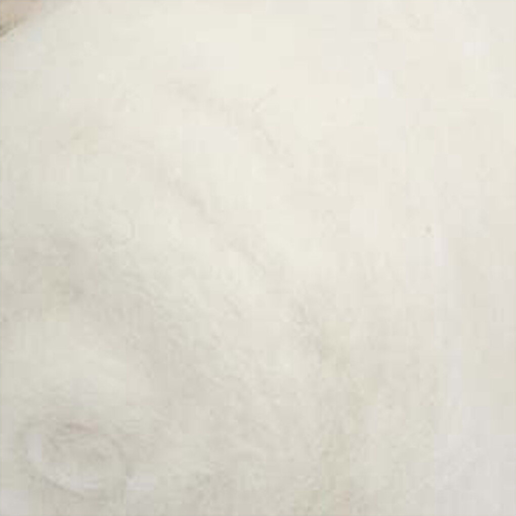 Kartet Uld - Hvid - 100 G