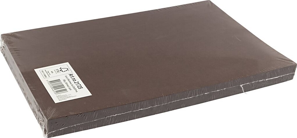 Karton - A4 - 210X297 Mm - 180 G - Mørk Brun - 100 Stk