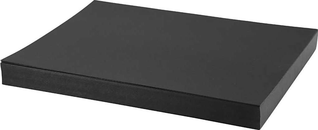 Karton - A4 - 210X297 Mm - 200 G - Sort - 100 Stk
