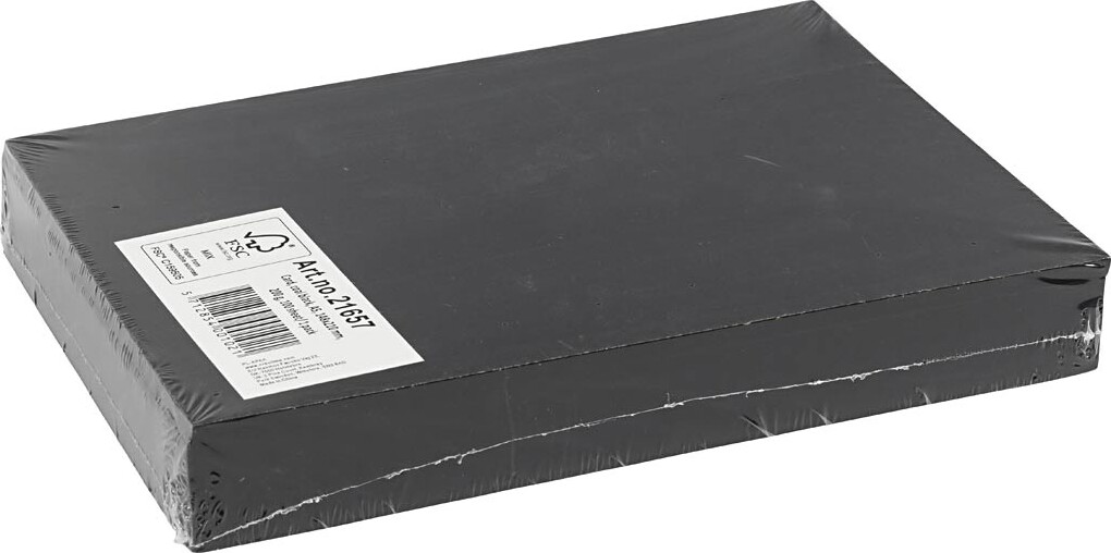 Køb Karton - A5 - Sort - 100 Ark fra Creativ Company - Gucca.dk