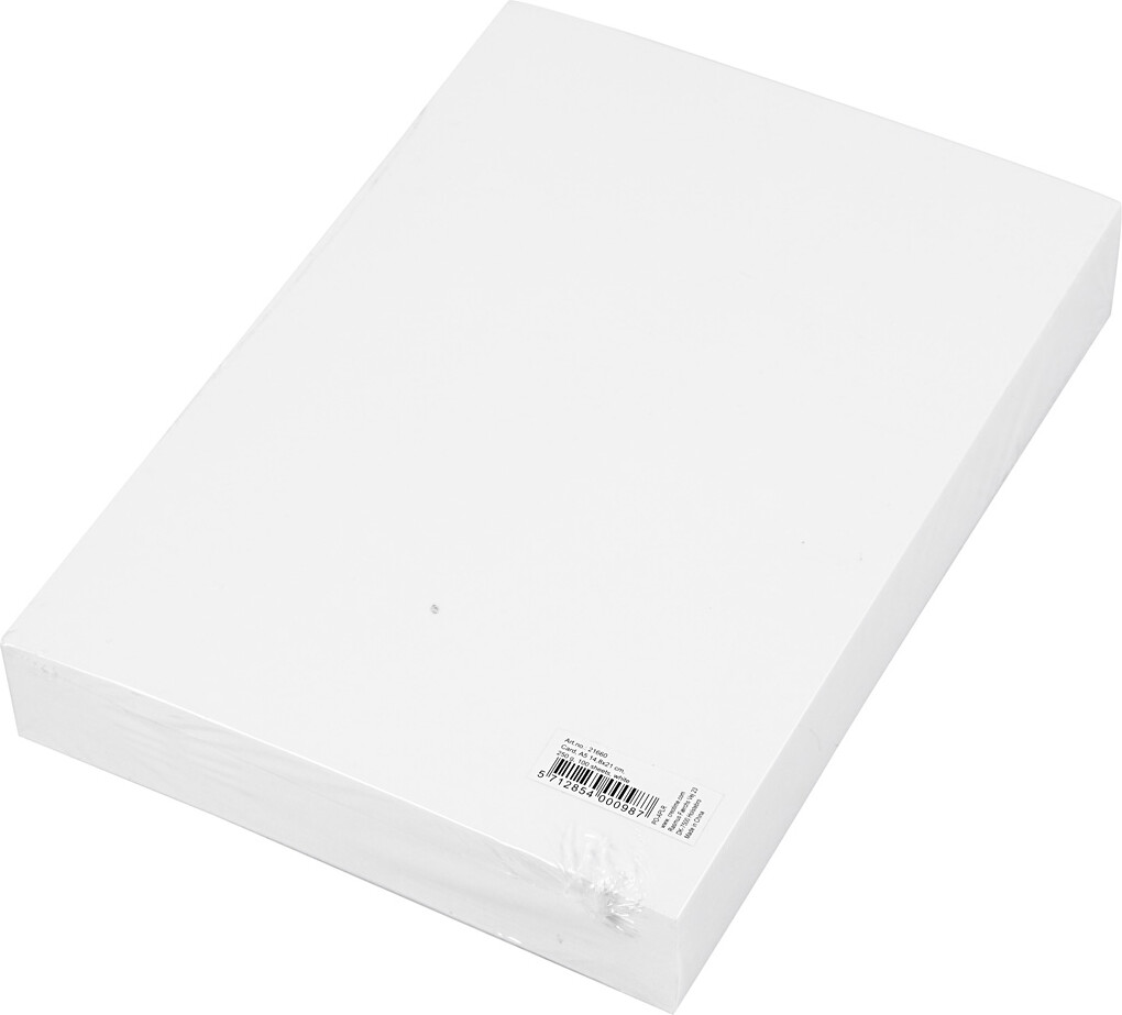 Køb Karton - A5 - Hvid - 100 Ark fra Creativ Company - Gucca.dk