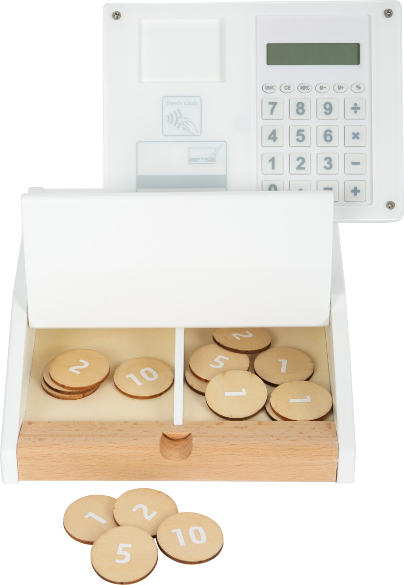 Kasseapparat Legetøj Til Børn - Træ - Fresh