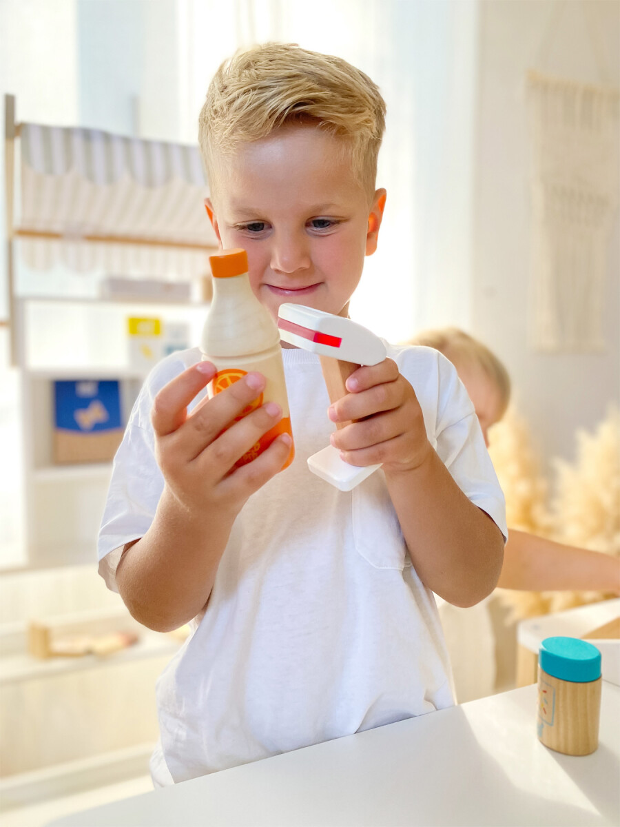 Kasseapparat Legetøj Til Børn - Træ - Fresh