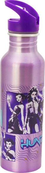 K-Pop Demon Hunters - Drikkedunk Med Sugerør - 800 Ml - Lilla