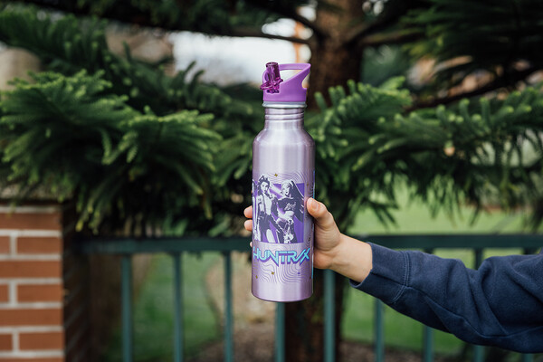 K-Pop Demon Hunters - Drikkedunk Med Sugerør - 800 Ml - Lilla