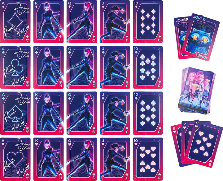 K-Pop Demon Hunters Spillekort I Tinæske