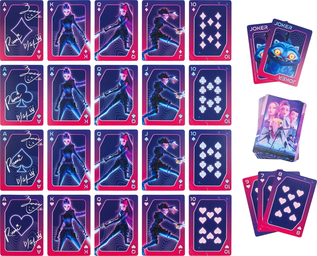 K-Pop Demon Hunters Spillekort I Tinæske