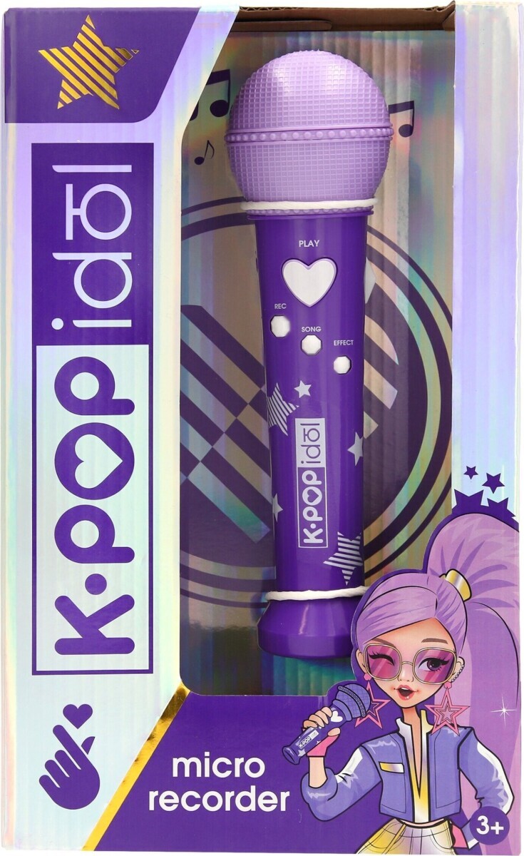 Kpop - Mikrofon Med Optagerfunktion