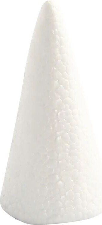 Kegle - H 25 Cm - Ø 10 Cm - Hvid - 1 Stk
