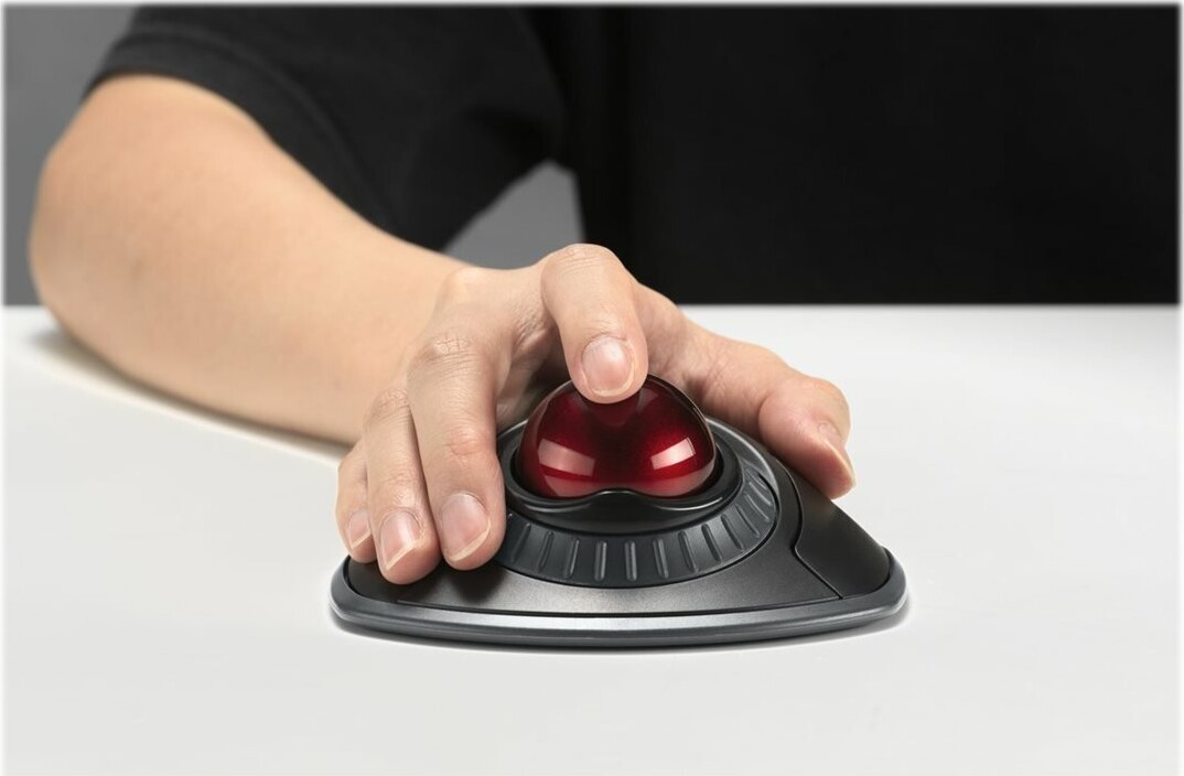 Kensington - Orbit Trackball Med Scroll Ring Trådløs - Sort