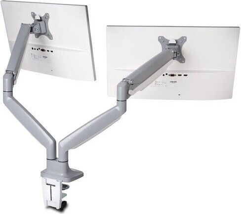 Kensington - Smartfit One-Touch Monitor Arm Dual - Light Grey