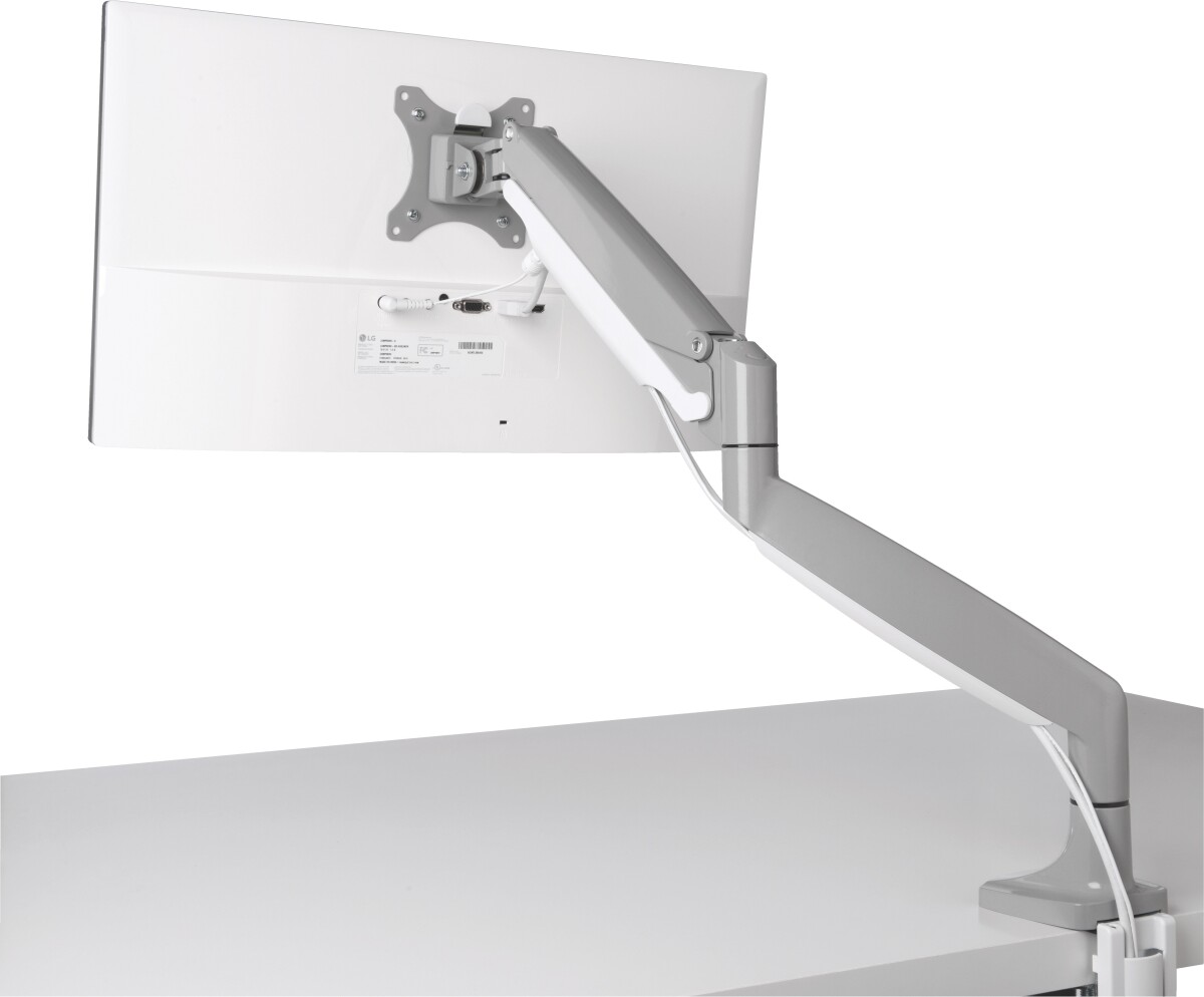Kensington - Smartfit One-Touch Monitor Arm Single - Light Grey