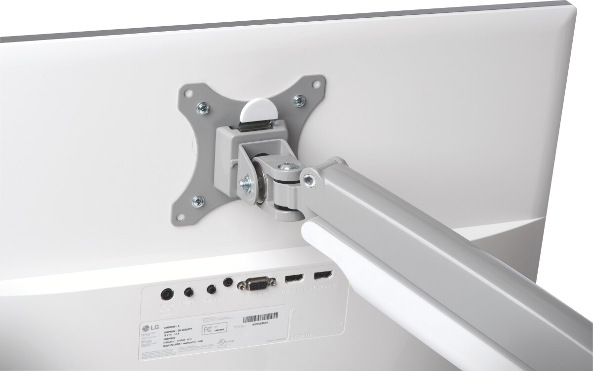 Kensington - Smartfit One-Touch Monitor Arm Single - Light Grey