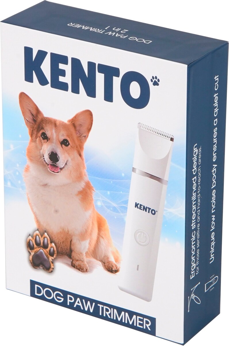 Kento - Hundepote Klippemaskine Trimmer 2 I 1 Med Fil - Hundetrimmer Og Klo