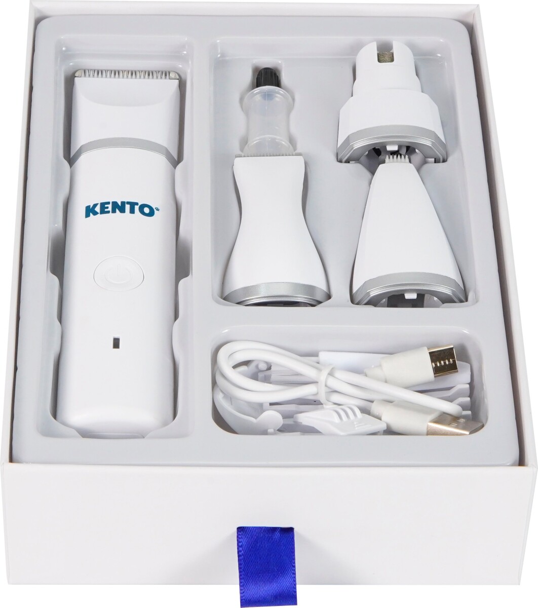 Kento - Hundepote Klippemaskine Trimmer 2 I 1 Med Fil - Hundetrimmer Og Klo