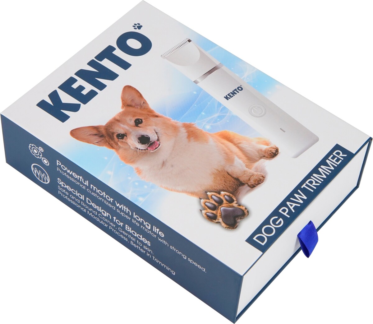 Kento - Hundepote Klippemaskine Trimmer 2 I 1 Med Fil - Hundetrimmer Og Klo