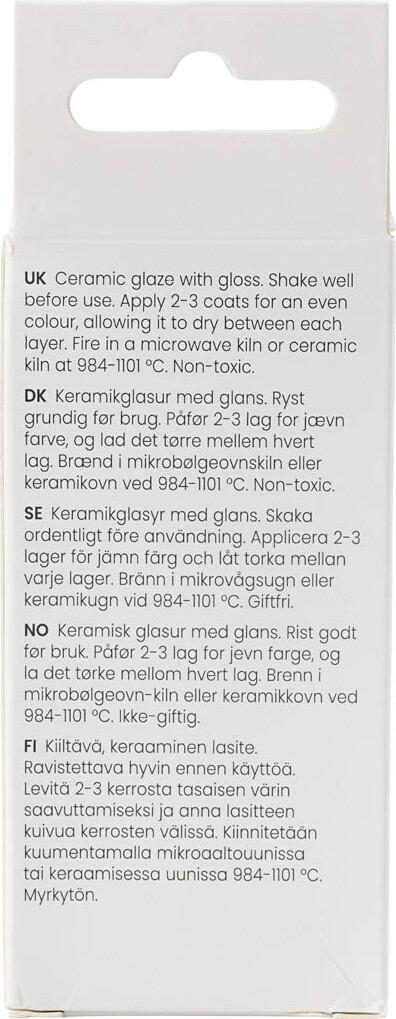 Keramik Glasur - 984-1101 C - Dækkende - Coral - 60 Ml