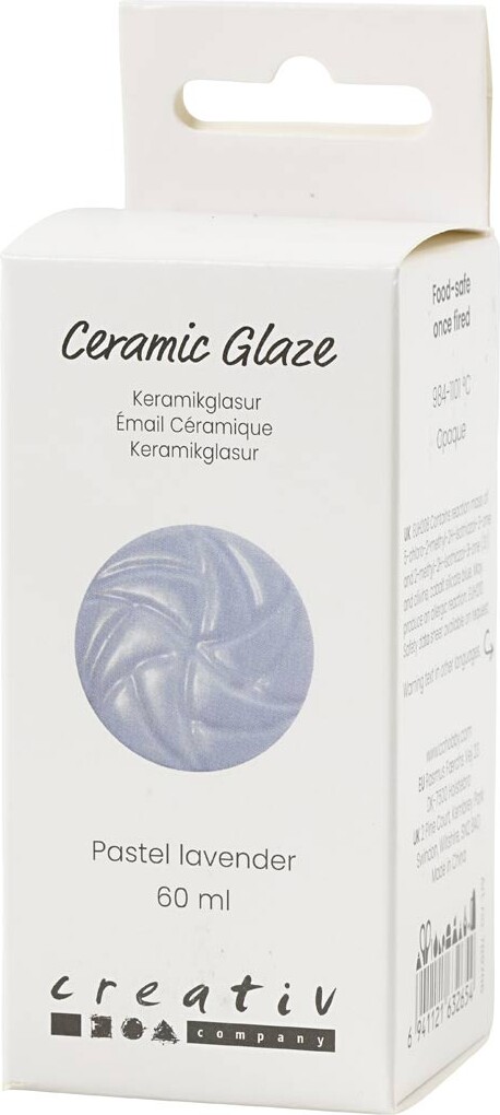 Keramik Glasur - 984-1101 C - Dækkende - Pastel Lavender - 60 Ml