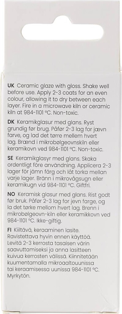 Keramik Glasur - 984-1101 C - Transparent - Klar - 60 Ml