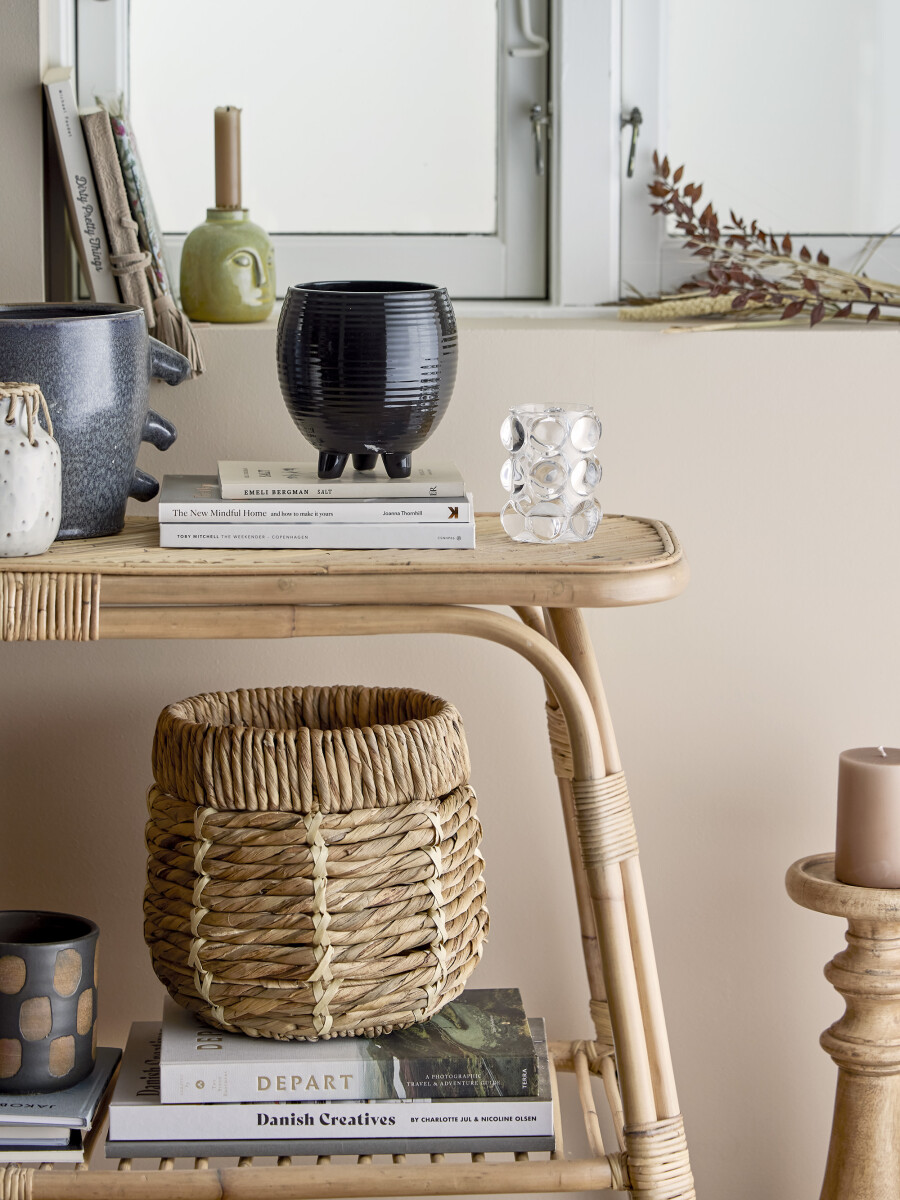 Bloomingville - Khan Urtepotteskjuler - Grå - Stentøj Keramik