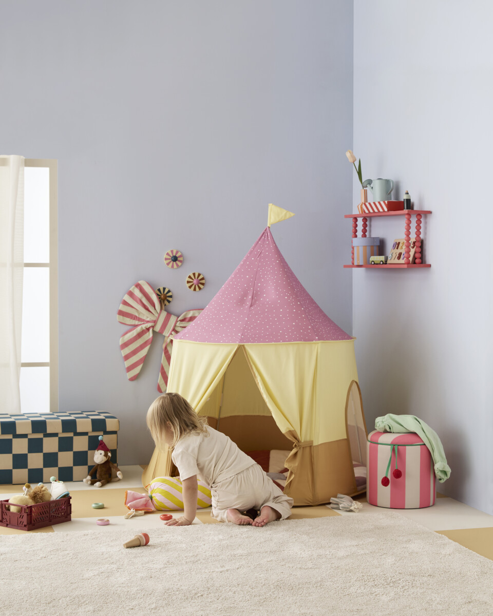 Kids Concept - Cirkustelt - Rosa - 115 X 120 Cm