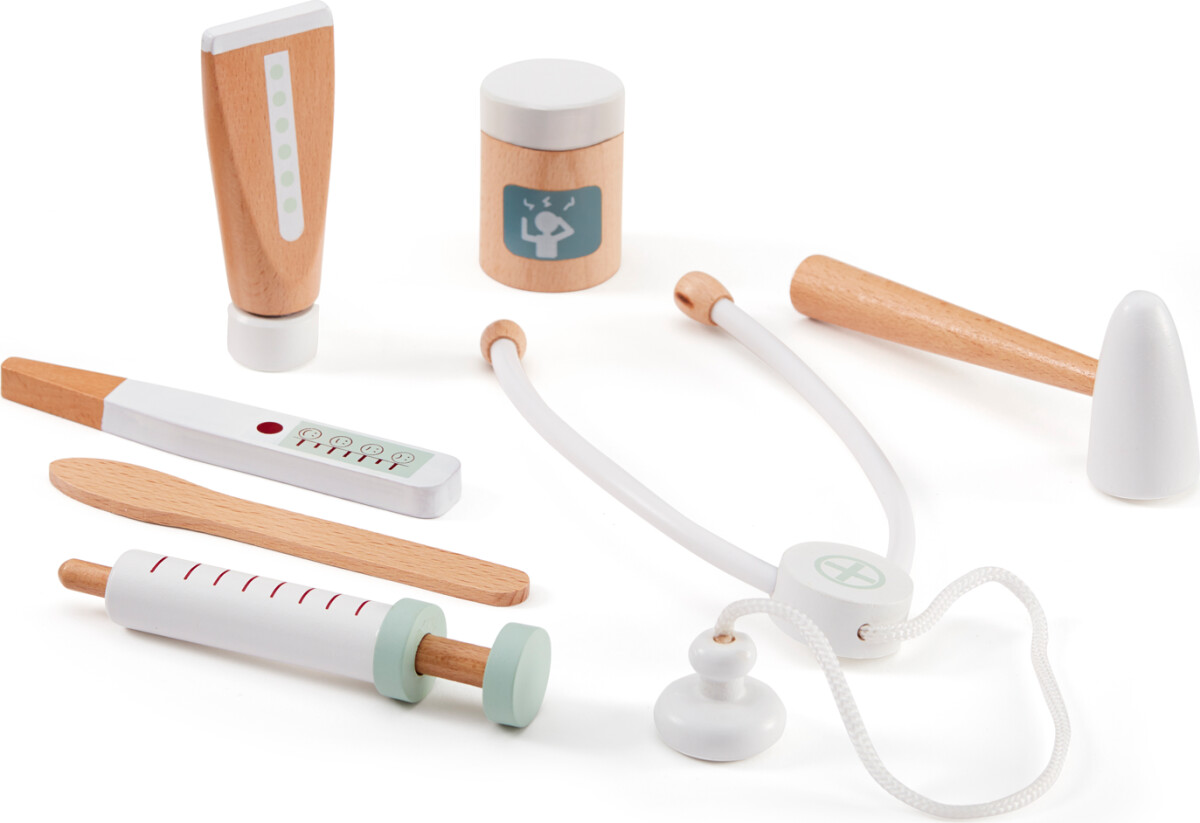 Lægetaske Legetøj Med Tilbehør I Træ - Kids Concept