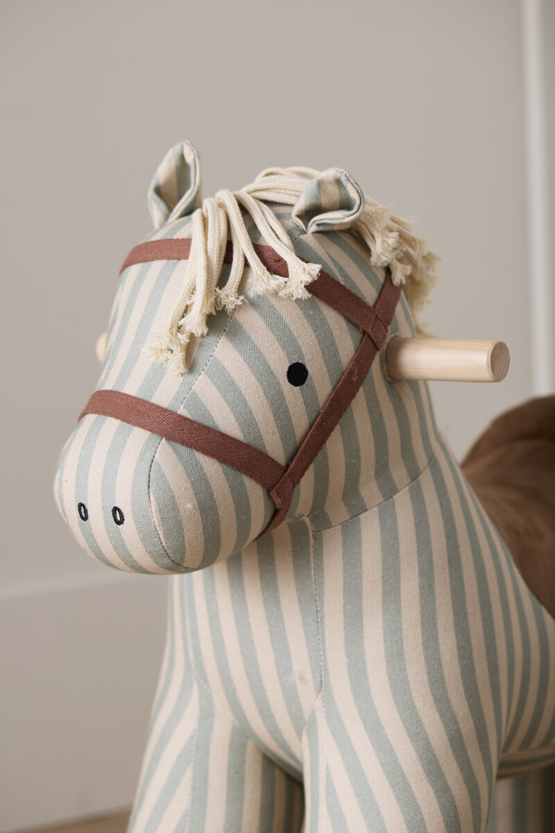 Gyngehest Sam - Blå Med Striber - Aiden - Kids Concept