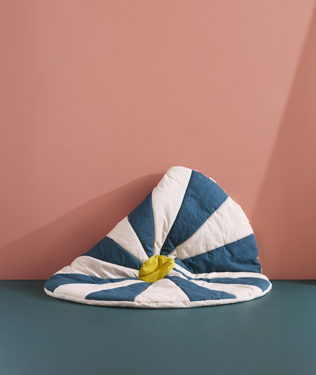 Kids Concept - Legetæppe Cirkus - Blå - 112X112X2 Cm