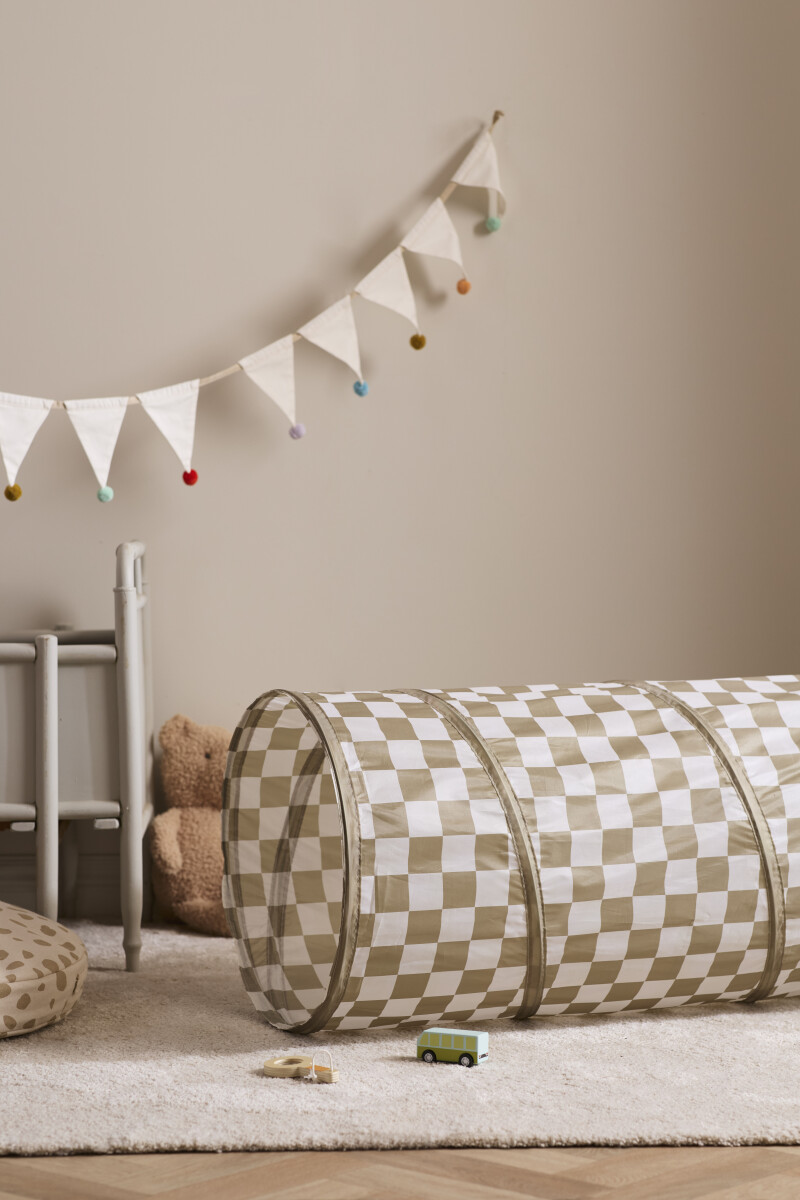 Kids Concept - Legetunnel Khaki Med Tern