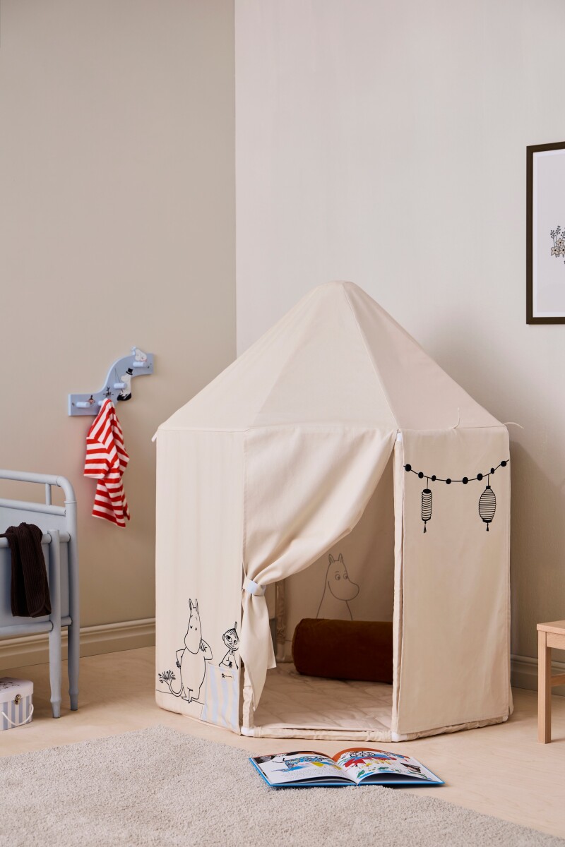 Kids Concept - Mumin - Pavillon Telt - Natur - Højde 124 Cm Diameter 107