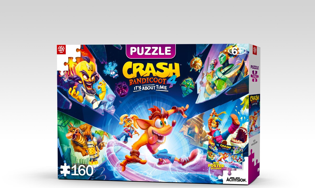 Crash Bandicoot Puslespil - Good Loot Puzzle - 160 Brikker