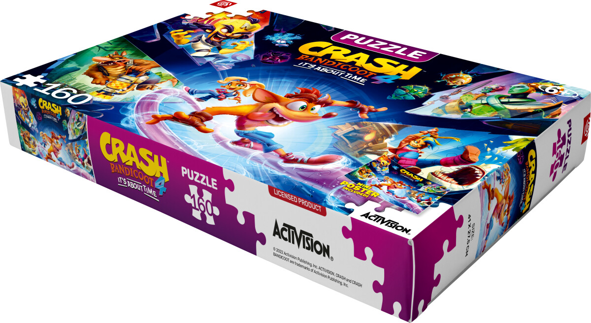 Crash Bandicoot Puslespil - Good Loot Puzzle - 160 Brikker