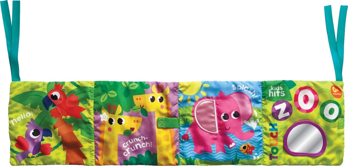 Kids Hits - Touch Zoo Crib Bumper - Sengerand Og Aktivitetsbog