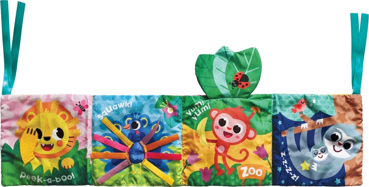 Kids Hits - Touch Zoo Crib Bumper - Sengerand Og Aktivitetsbog