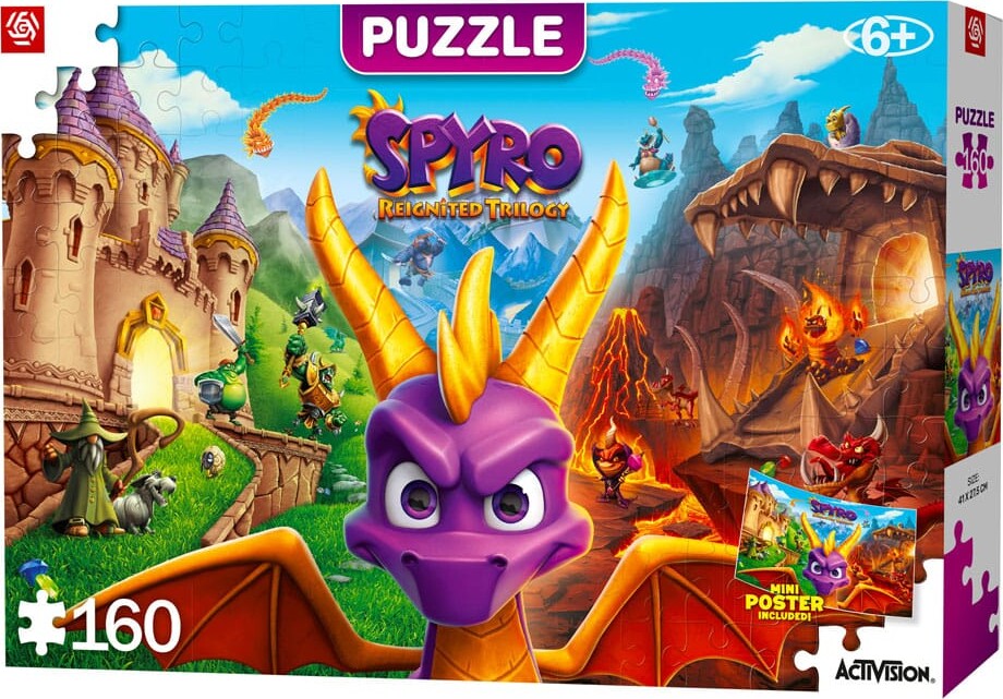 Spyro Reignited Trilogy Puslespil - Good Loot Puzzle - 160 Brikker