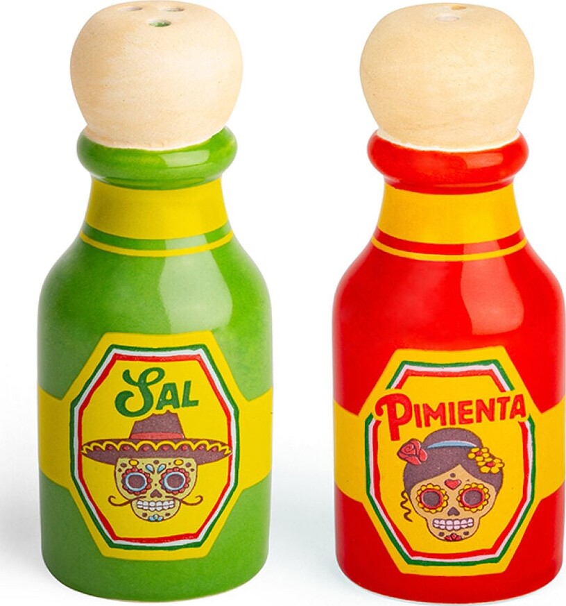 Kikkerland - Salt Og Peber Shakers - Chilisauce Salt Og Peber Sæt