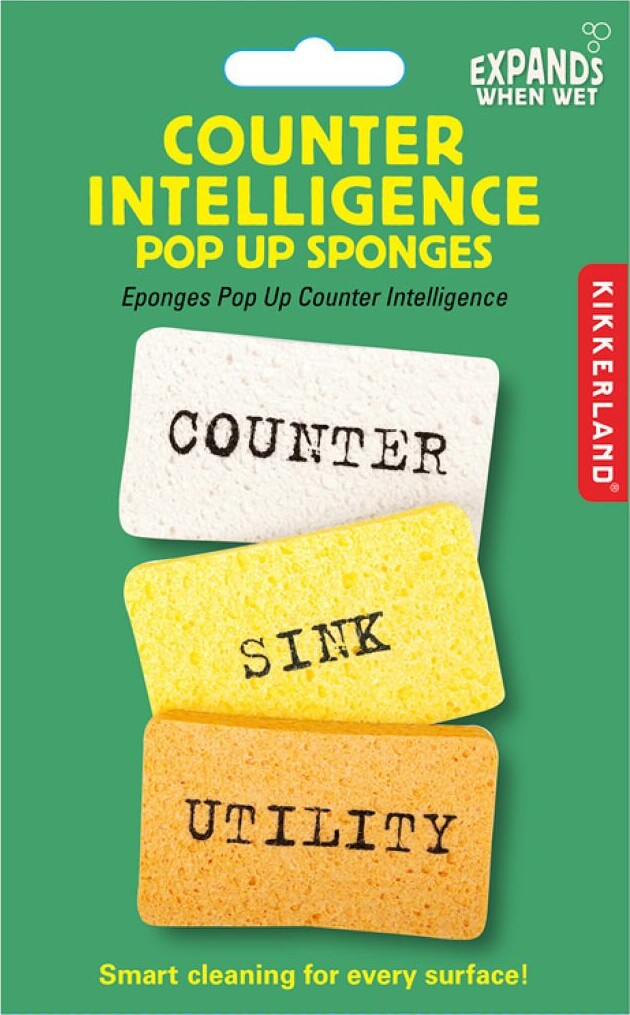 Kikkerland - Rengøringssvampe - Pop Up - 3 Stk