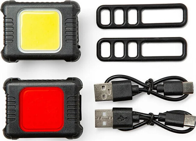 Kikkerland - Genopladelige Cykellygter - For Og Bag - Usb-C