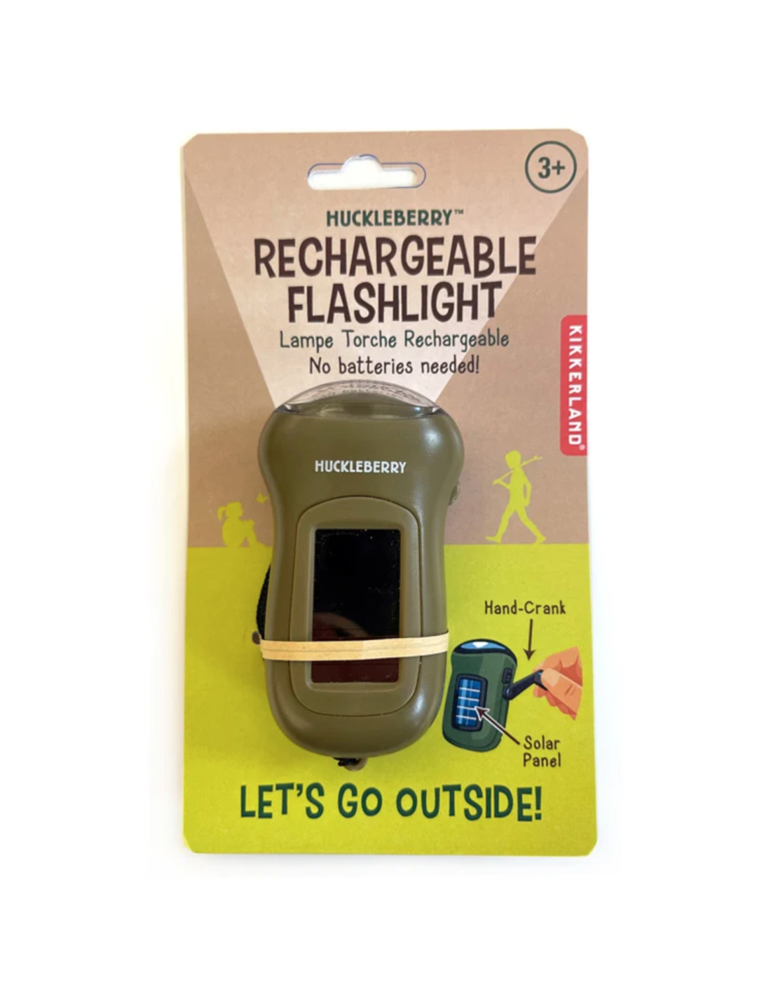 Kikkerland - Huckleberry Rechargeable Flashlight - Lommelygte