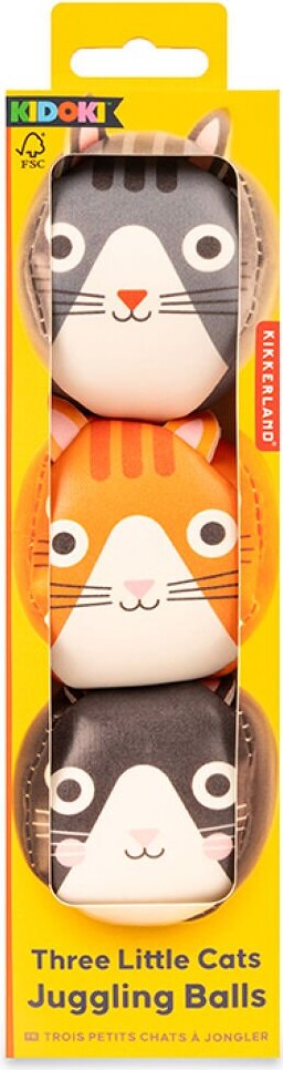 Jongleringsbolde - Katte - 3 Stk - Kidoki - Kikkerland